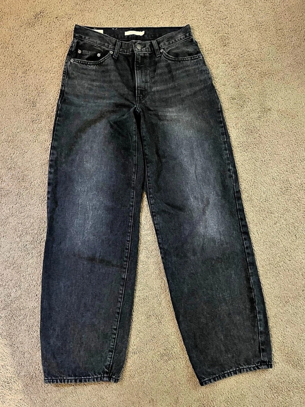 Levi's Baggy Dad Jeans in Black Waist 27